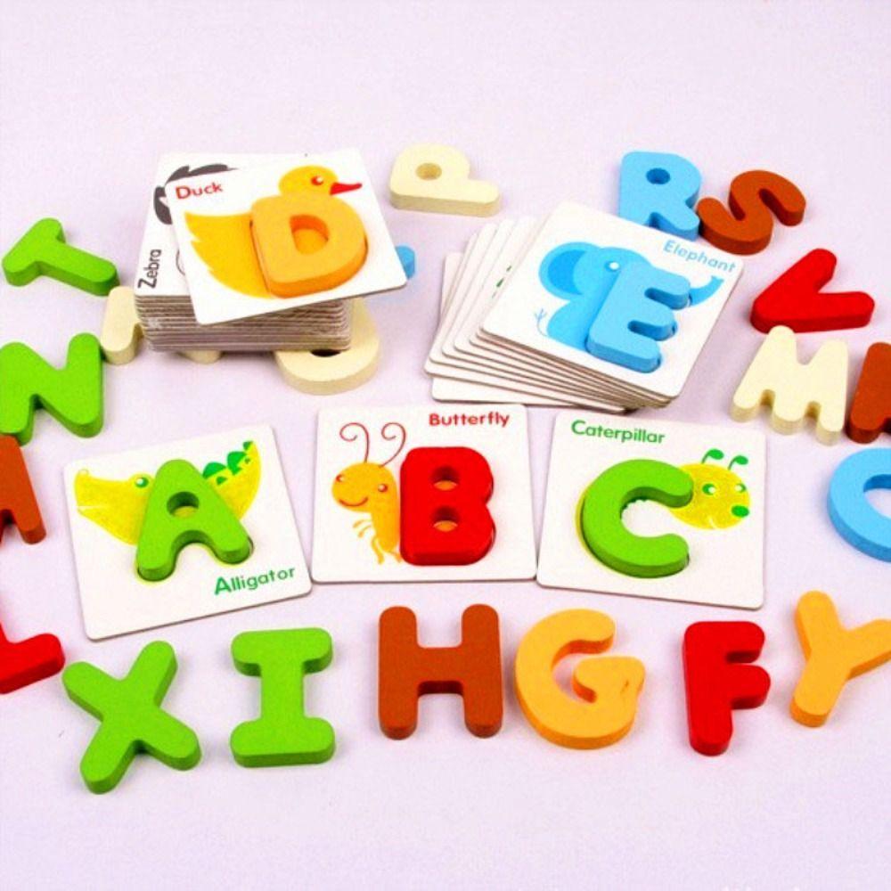 26 English Letters English Alphabet Puzzle Game Alphabet Puzzle Matching Board  Children Kids Boys