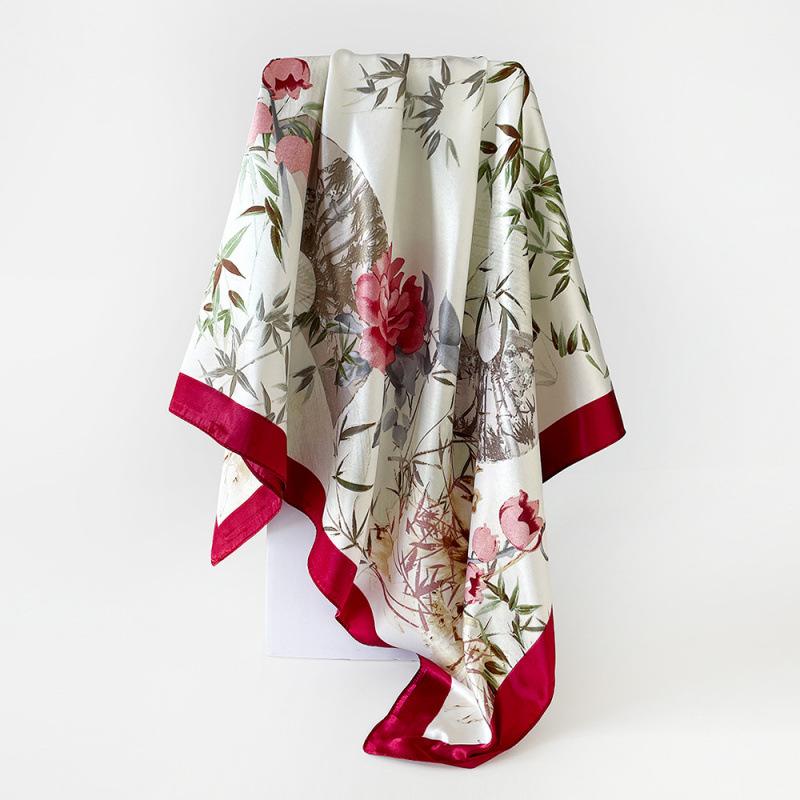 90cm Rayon Scarf – New Floral Print Scarf: A Stylish and Versatile Shawl for Women
