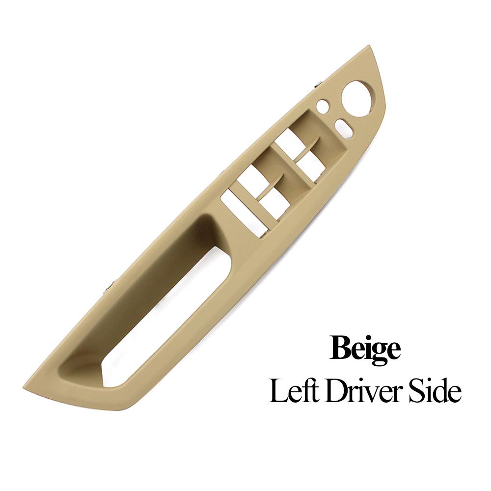 LHD Upgraded Inner Door Armrest Window Switch Panel Handle Pull Trim Leather Outer Cover Replacement For BMW X5 X6 E70 E71 E72