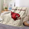 Custom Name,Arizona Cardinals Printed Flannel Blanket, Soft Throw for Bedroom Sofa, Washable, Christmas Present, Great Gift.