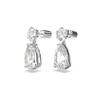 Swarovski Mesmera Series Drop-Shaped Rhodium-Plated Earrings Women Earrings Silver 5661683