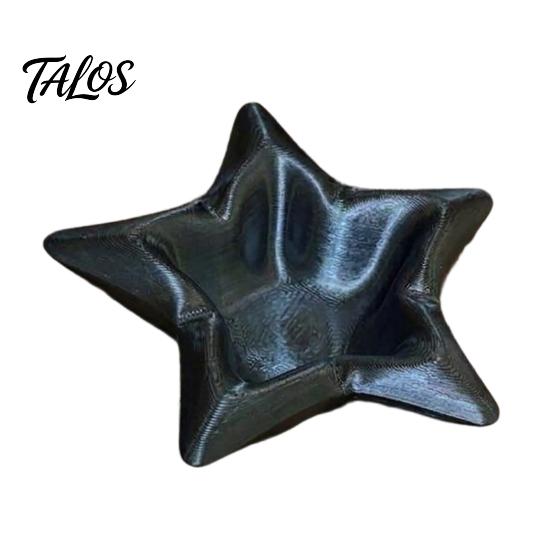 PLA Jewelry Organizer 3D Printed Star Storage Tray, Shape Decorative Five-pointed Elegant Plate Desktop Organizer, Trinket Dish for Dressing