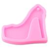 4pcs High Heel Chocolate Molds Silicone High Heel Silicone Molds Pink 8.2*7.2cm Silicone Molds Shoe Molds Keychain