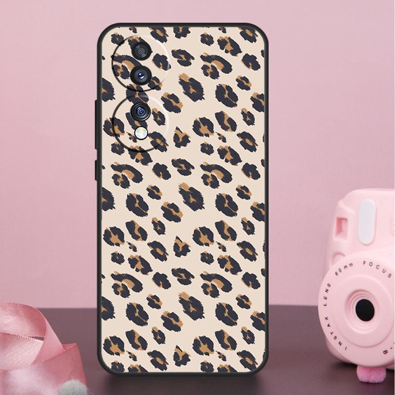 Leopard Print Case For Honor Magic 8 Pro 5 6 7 Pro Win X9a X9b X9c X9d X8b X8c 50 70 90 200 400 Lite Cover