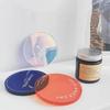 Round Acrylic Coasters Creative Heat Insulation Waterproof Ornaments Kitchen Non-slip Anti-scald Coaster Household Decoration