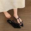 Fashion Women's Shoes Summer Narrow Band Heels Women Sandals Fashionable Pointed Toe Toe Jump Pump Stripper Party Women's Slippers