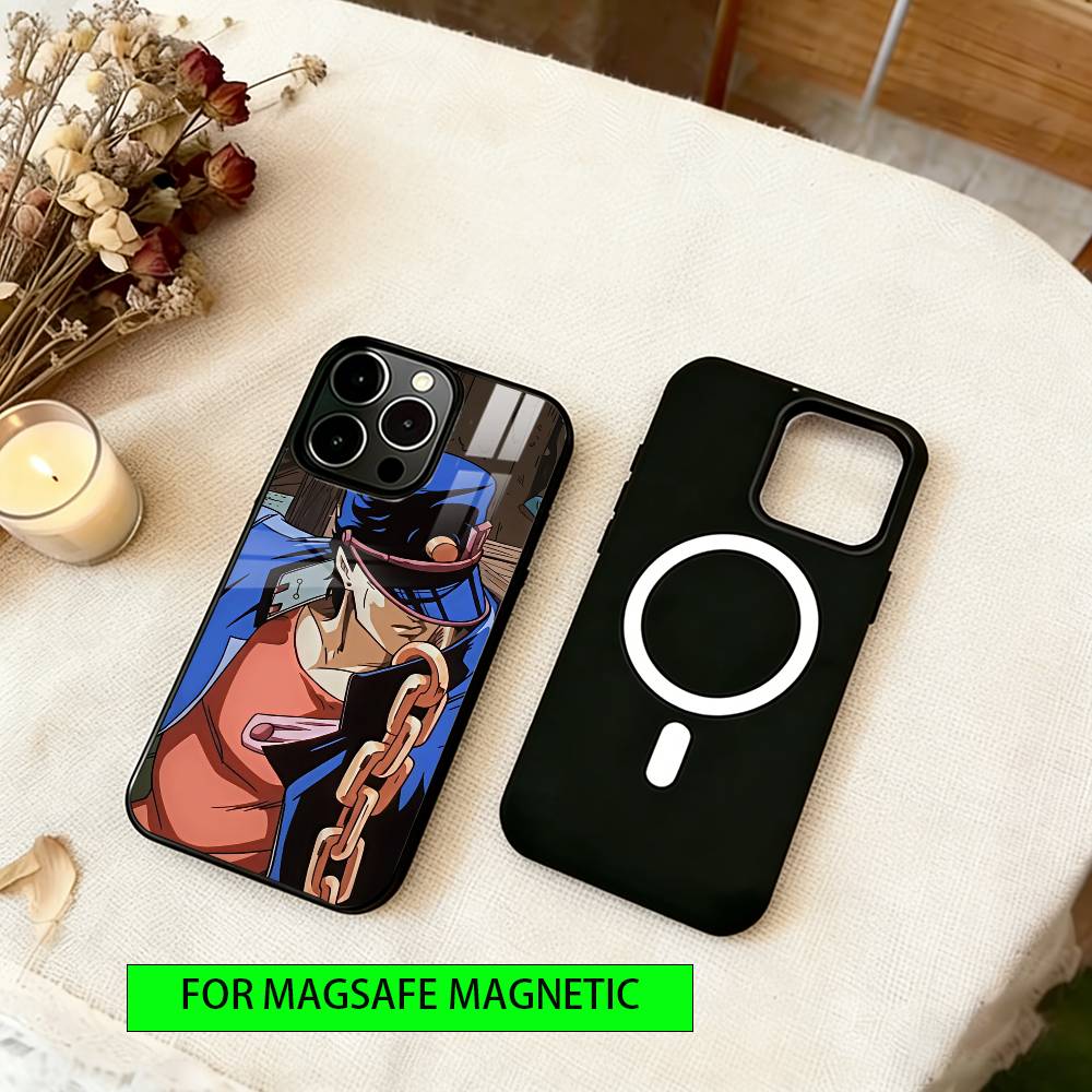 

JoJo Bizarre Adventure Phone Case Magnetic with Magsafe Wireless Charging For iPhone17,16,15,14,13,12,11 Plus,Pro iPhone16