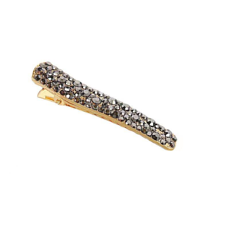 Korean-Style Rhinestone Hair Clip: Fashionable, Versatile, Full Diamond Duckbill with Teeth.