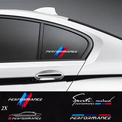 2Pcs MPower Performance Car Body Sticker For E28 E30 E36 E39 E46 E60 E64 E70 E71 E85 E87 E90 E83 F10 F20 F21 F30 E80 M3 M5