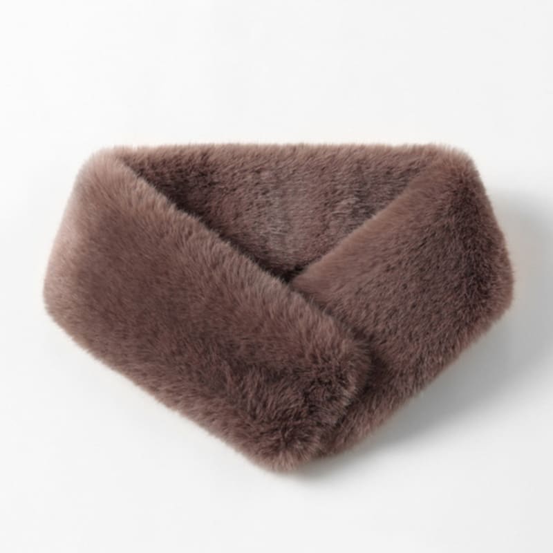 

LALA New Magnetic Fur Scarf - Cocoa FREE