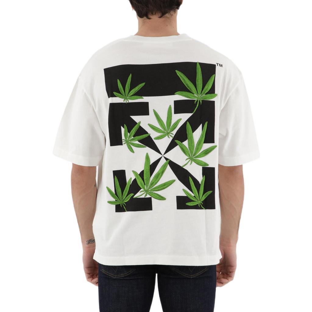 Off-White Back Logo Printing Short Sleeve White Men's OMAA120S22JER0020155