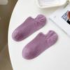 Shallow-mouthed Women's Boat Socks, Thin, Breathable Pure Cotton Socks for Spring and Summer, Candy-colored Solid-colored Women's Short Socks
