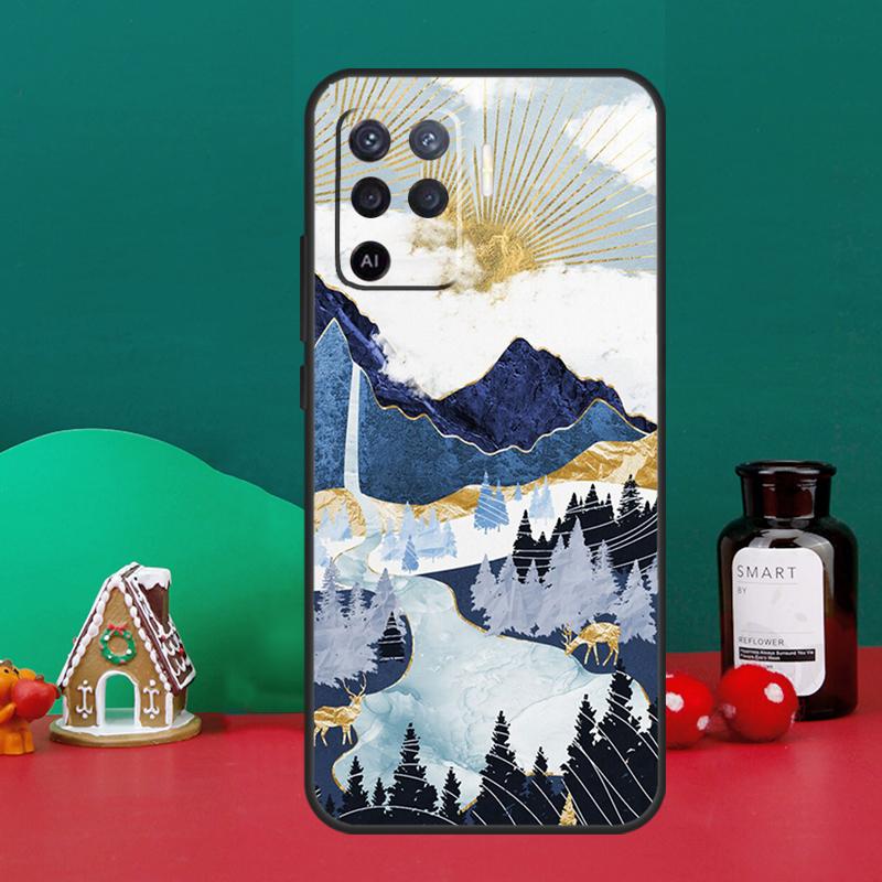 Landscape Mountain Night Sky Case For Oppo A98 A78 A58 A38 A18 A54 A74 A94 A80 A60 A40 A96 A76 A16 A15 A17 A57 A5 A6 Pro