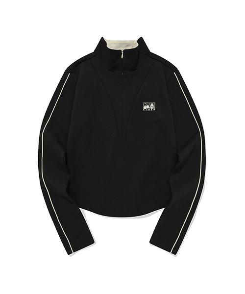 Kirsh Color Point Полумолния с длинным рукавом [Черный] Black/1