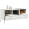 TV Stand White 100.5 x 39 x 50.5 cm Steel