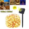 10/20M 100/200LEDs Solar String Lights 8 Modes Solar Powered Copper Wire Fairy Lights Decorative Lig
