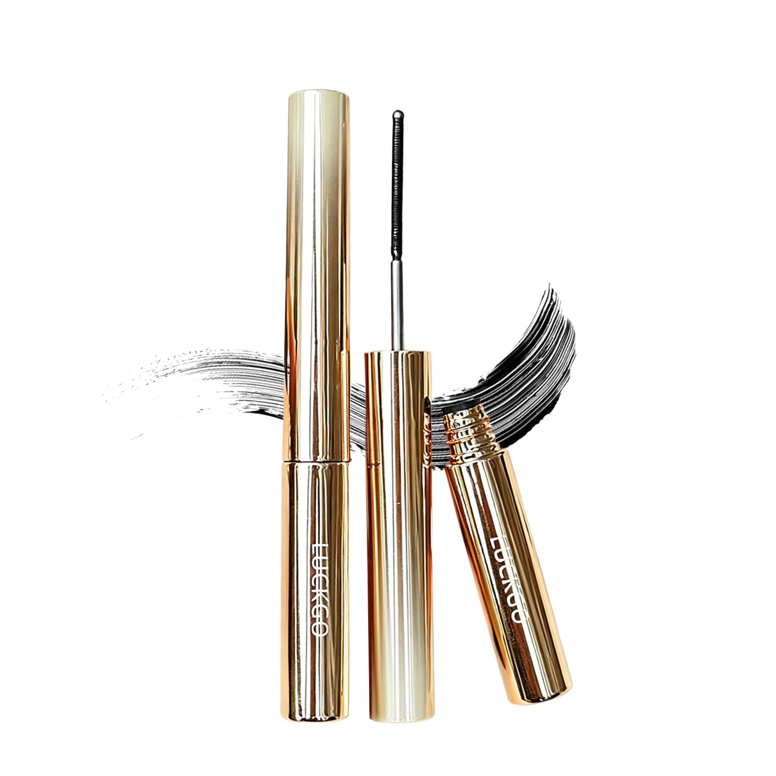 HENLICS Waterproof Mascara - Curls Up, Holds Curl, Natural Finish, Steel Tube Mascara - Sweat & Tear Resistant, Suitable for Lower Lashes,