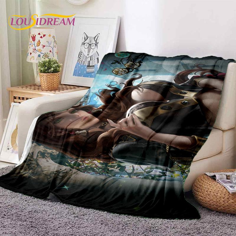 Cartoon Character Sexy Lace Girls Cute Anime Soft Blankets,Keep Warm Throw Blanket Comfortable for Picnic Beds Sofa Home Bedroom
