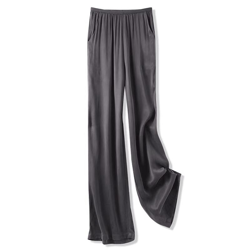 

HMX Women s Cupro Wide-Leg Draping Trousers M