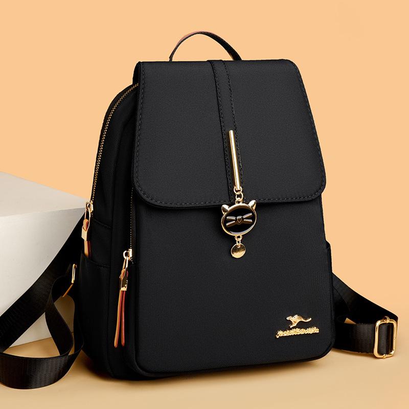 Daishu backpack women's 2025 new travel oxford cloth backpack middle-aged versatile fashion canvas schoolbag large capacity