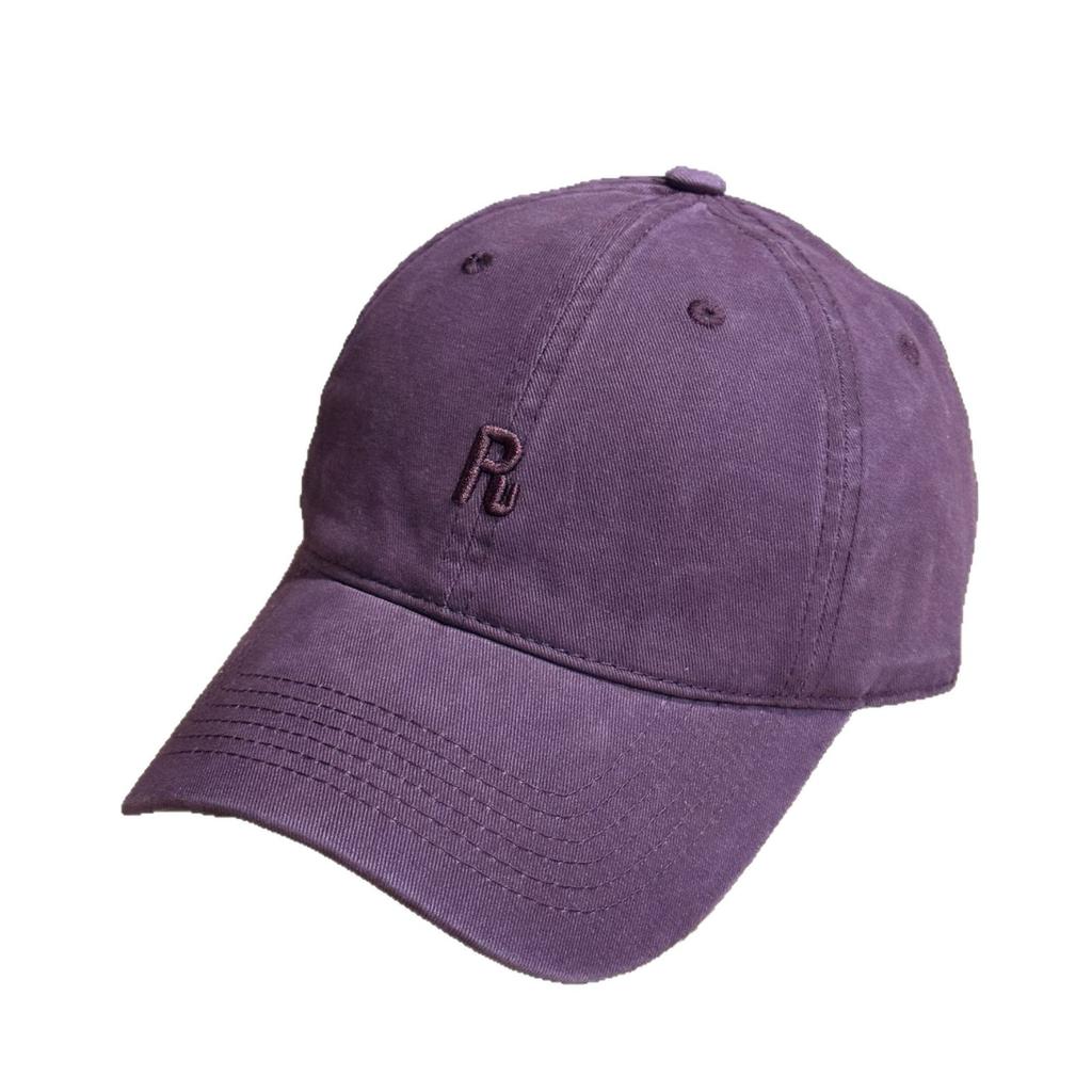 New R Simple Letter Print Soft Top Baseball Cap for Women, Breathable Spring/Summer Trendy Youthful Duckbill Cap for Men, Versatile Korean Style