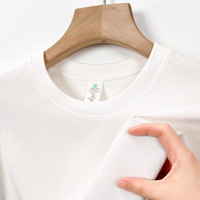 Herr T-shirt i ren bomull med kort ärm Sommar Rund hals Business Casual Enkel Mångsidig Enfärgad Topp Herrkläder