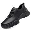 Fashion 2025 Casual Men's Shoes Comfortable Breathable Walking Shoes Soft Soles Soft Surfaces Official Solid Color Men's Shoes Black