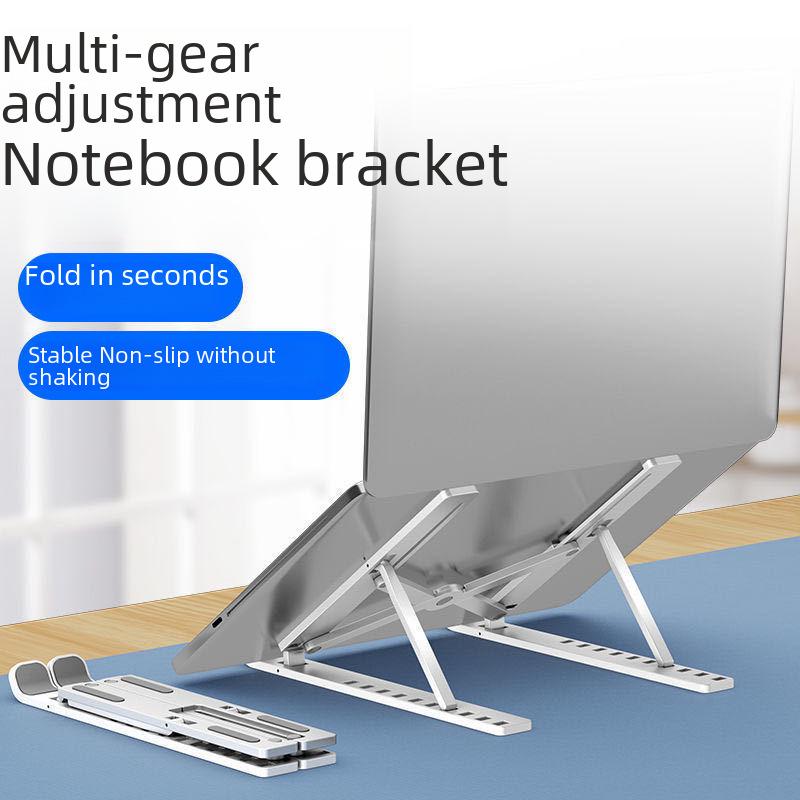 Adjustable Height Plastic Laptop Stand for Stable Support and Storage