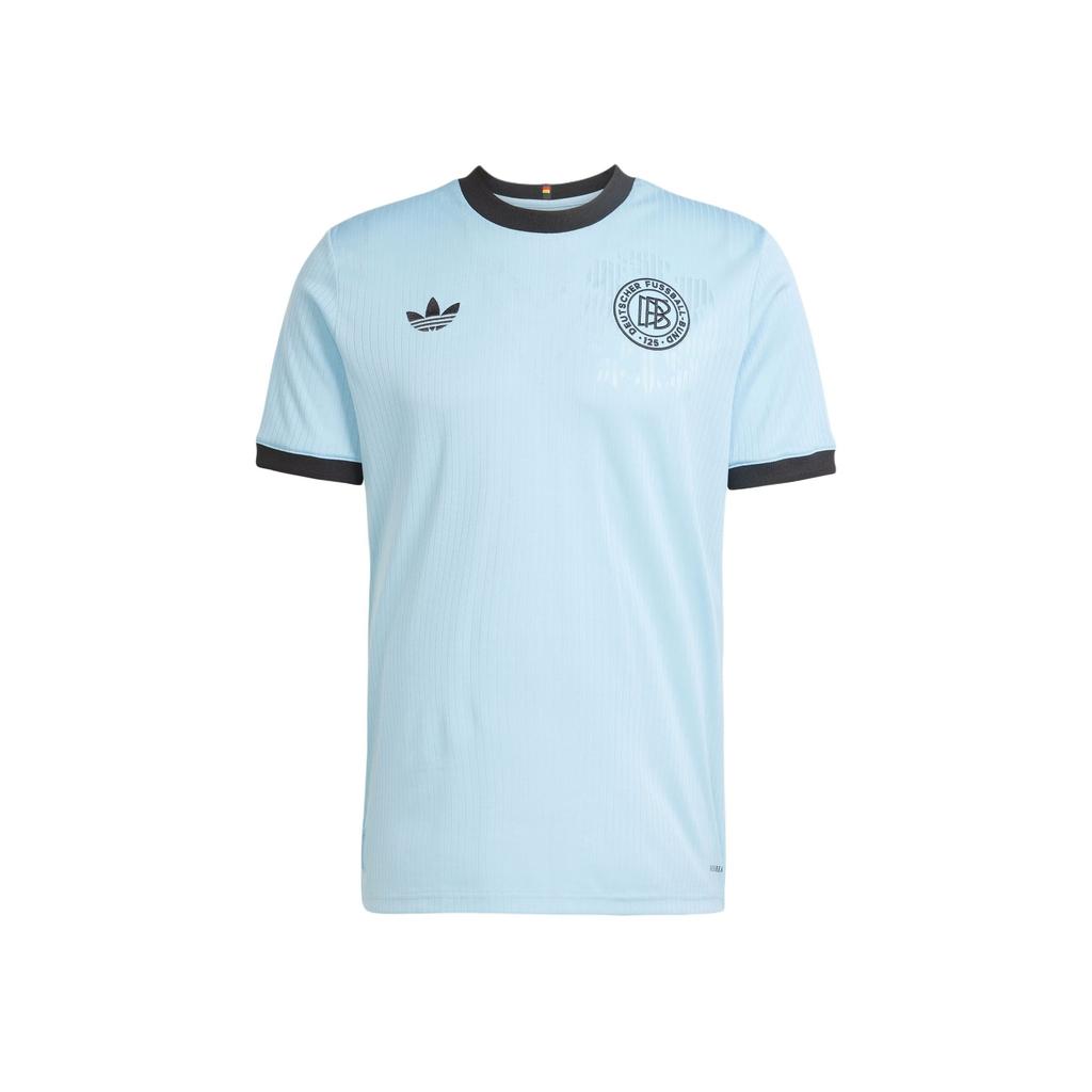 Adidas Originals Anniversary Germany Football Association 125th Anniversary Series Quick-Dry Crew Neck Pullover Short Sleeve Football Shirt JY1315