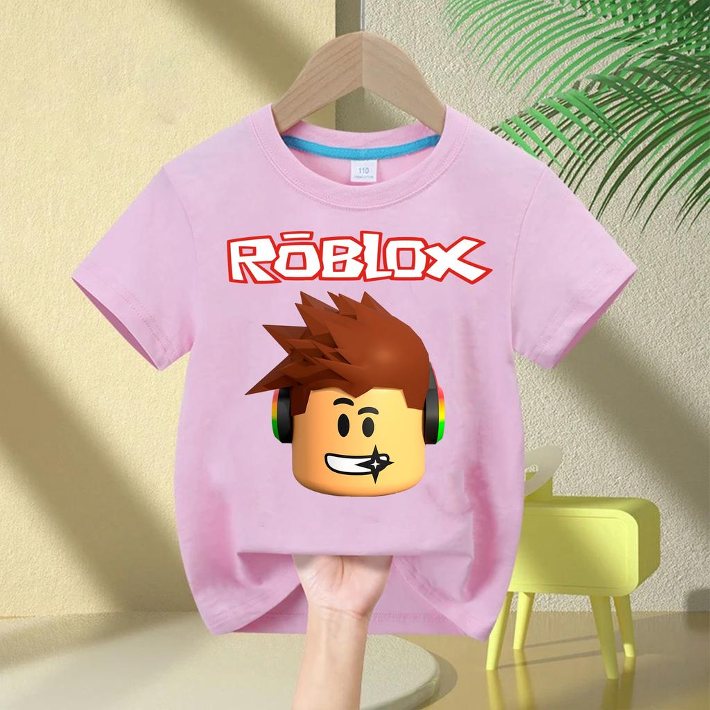 Sommer Mode Kurzarm Top Jungen und Mädchen Top Spiel Streetwear Weiß Kinder T-Shirt