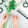 Floral Wire And Flower Tape Kit- Includes 4 Rolls Of Flower Tape And 40 Flower Stems Wires For Bouquet Wrapping