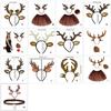 Christmas Deer Ear Headband Tail Nose Skirt for Women Girl Birthday Halloween Cosplay Party Photography Props