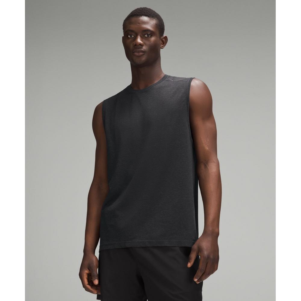 

Lululemon Metal Vent Tech Sleeveless Shirt Graphite Grey Black XS
