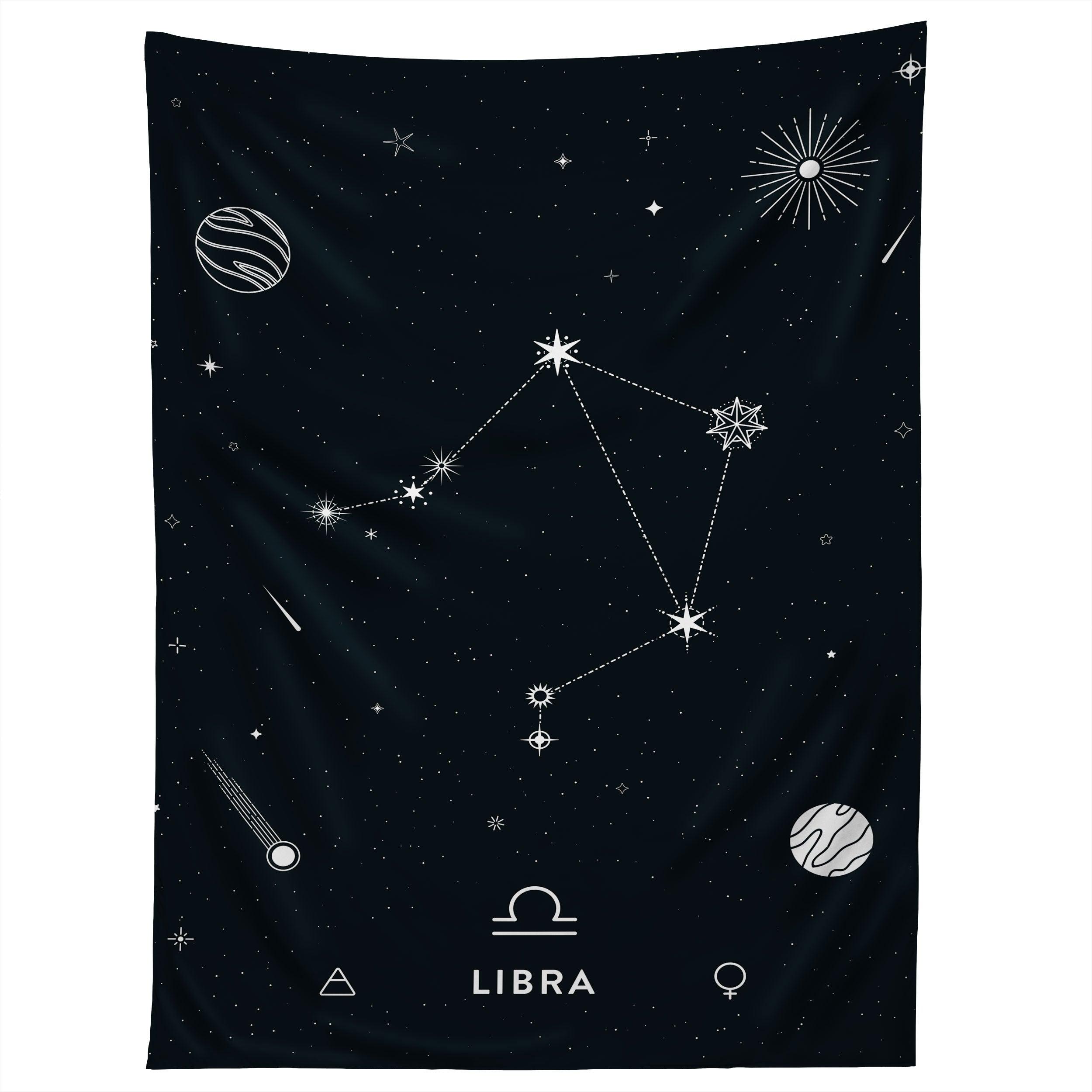 LIBRA STAR CONSTELLATION tapestry 75x100