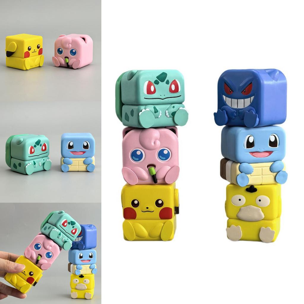Pokemon Pvc Magnet Stackable Figures For Stress Relief Collectible Toy For Kids And Adults