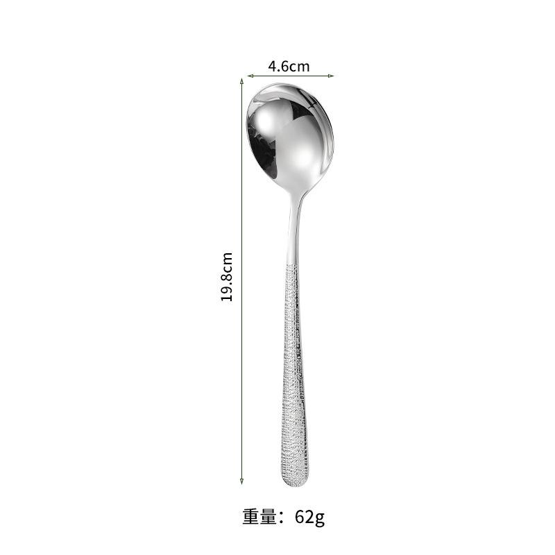 304 stainless steel elegant hammer handle western tableware steak fork dessert spoon afternoon tea restaurant steak knife set