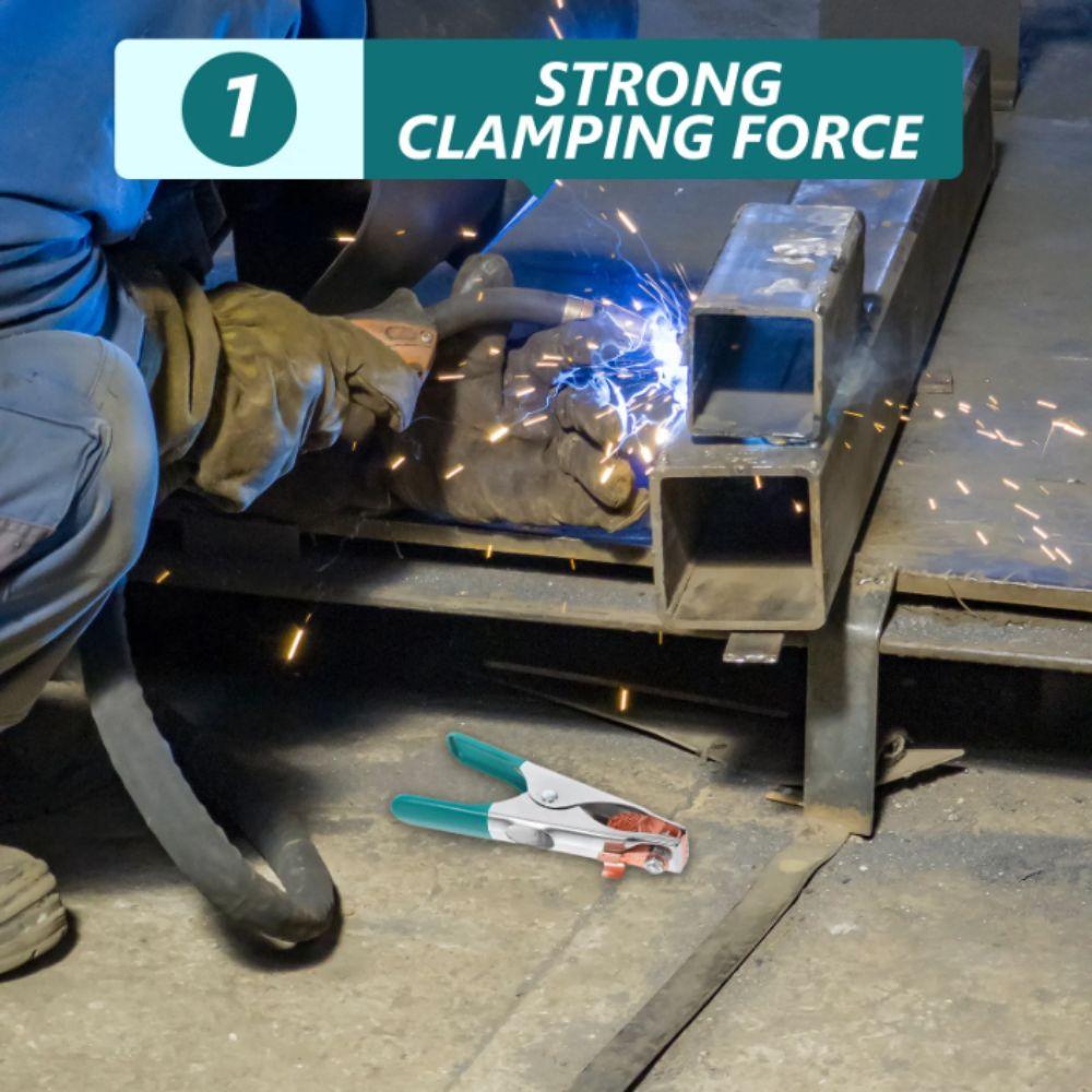 Lightweight Design Welding Clamps 300A Capacity Spot Welding Clamp Grounding Clamp Butt Welding