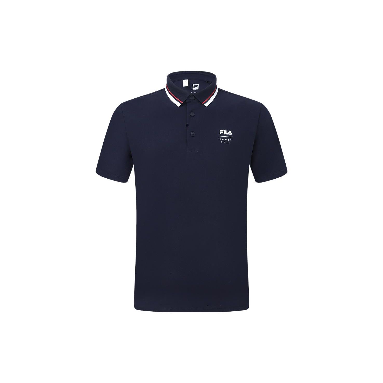 

FILA Logo Print Tennis Knit Polo Shirt Men Polo Shirts Dark-Blue A11M333105FNV M