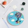 Punch Needle Starter Kit  DIY Handicraft Kit for Beginners Adults Hot Air Balloon Needle Punch Embroidery Kit  DIY Crafts Gift