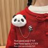 Adorable Red Panda Brooch: Cute Plush Backpack Pin for Students, Couples & Women - Perfect Birthday Gift