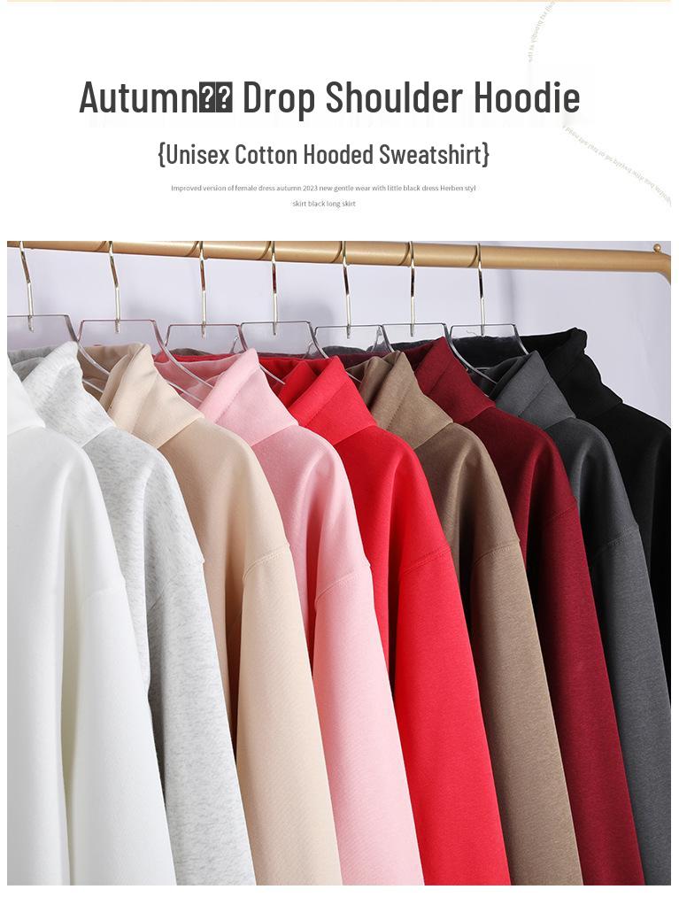 Customizable Men's Casual Loose Fit Hoodie 320g Cotton - Add Your Logo