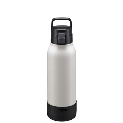 Tiger Thermos Water Bottle,1.2 Liters,One-Touch Vacuum InsulatedBottle with Handle,Large Capacity,,Cold Storage Only MTA-B120WK White