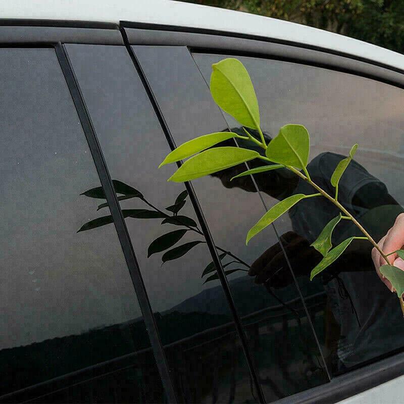 8Pcs For Nissan Sentra 2020-2022 Glossy Black Door Car Window Pillar Posts Trim Cover Decoration Auto Styling Exterior Kits