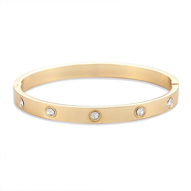 Pulsera Hebilla de Pulsera Completa Joyería Fresca Clásica Simple Sensación Premium de Lujo Ligero