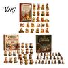 Calendario de Adviento de Figuras de Perros Coleccionables, Cuenta Regresiva Navideña de 24 Días, Juego de Adornos Acrílicos con Figuras Mini de Decoración Festiva, Colgante para Árbol