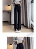 Women's High-Waist Wide-Leg Pants: Spring/Summer Straight Suit, Loose & Slim Fit.