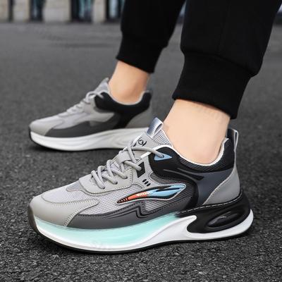 Sapatos Esportivos Casuais de Cano Baixo Respiráveis de Malha da Moda Antiderrapantes para Homens 2025 Outono Novos Confortáveis Moda Versátil Tênis de Sola Grossa