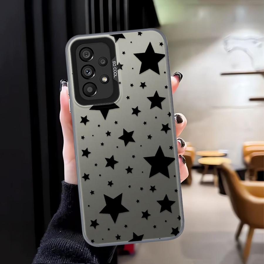 Soft Shell Case for Samsung Galaxy A26 A36 A55 A51 A56 A71 A35 A72 A73 A52 A53 A54 Five Pointed Star
