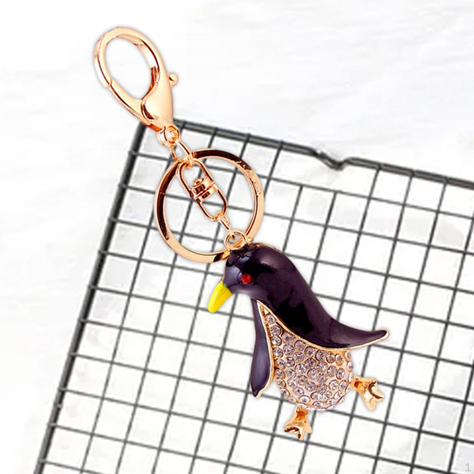 

Пингвин Блеск Брелоки Брелок Шарм Подвески для Рюкзака с Застежкой Стильный Золотой