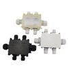 G713 IP68 Waterproof Junction Box 6 Cable Ports Heavy Duty Plastic Shell for Farm Outdoor Power Cable Splicing